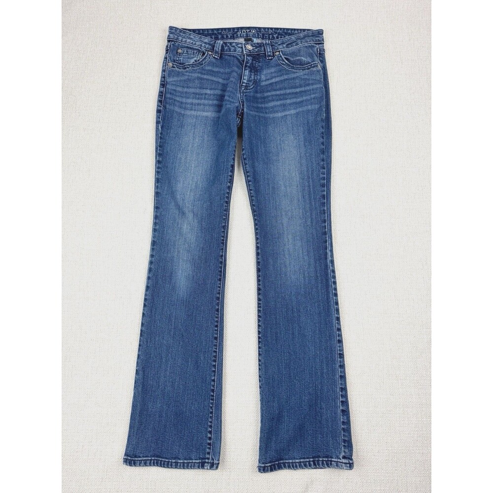 Vintage Apt 9 Boot Cut Jeans Women's Med Wash Low Rise Flap Pockets Y2K Size 6